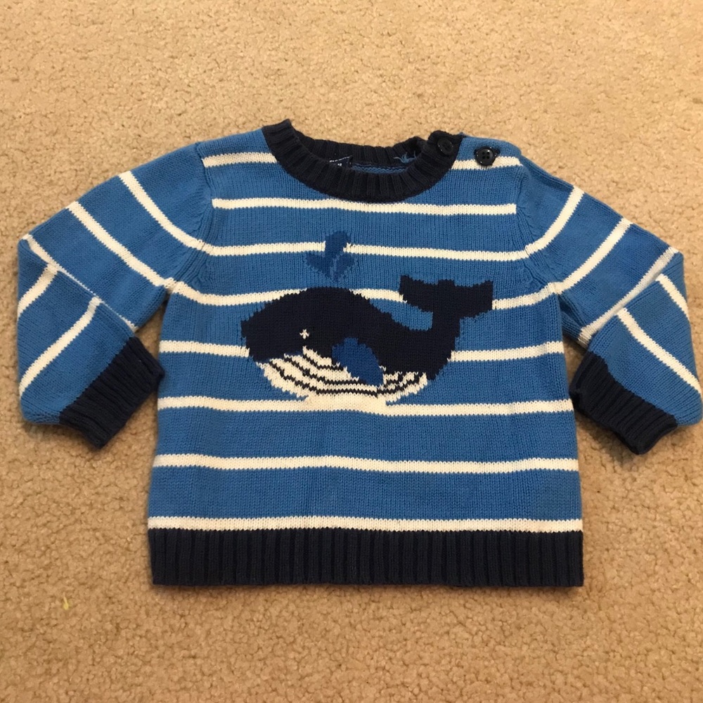 Old Navy preppy whale sweater